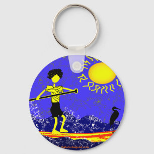 Stand Up Paddle Design Key Ring