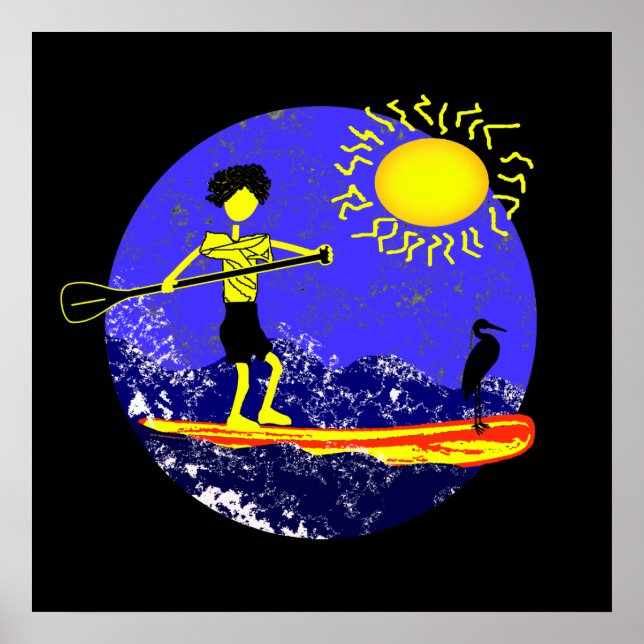 Stand Up Paddle Design Poster (Front)