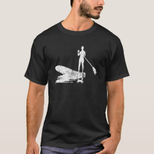 Stand Up Paddle Paddling Sup Paddleboarding At Nig T-Shirt