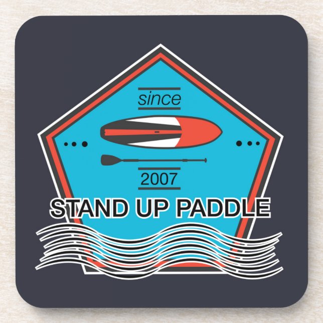 Stand Up Paddle Poster Coaster (Front)