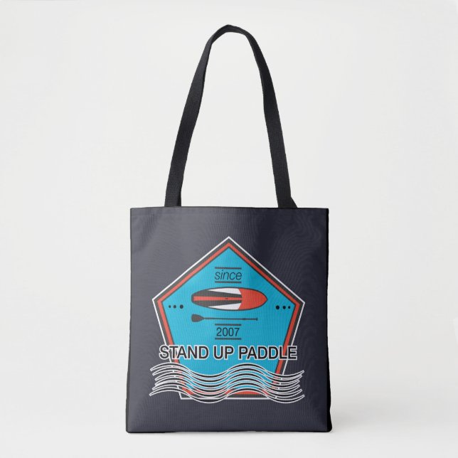 Stand Up Paddle Poster Tote Bag (Front)