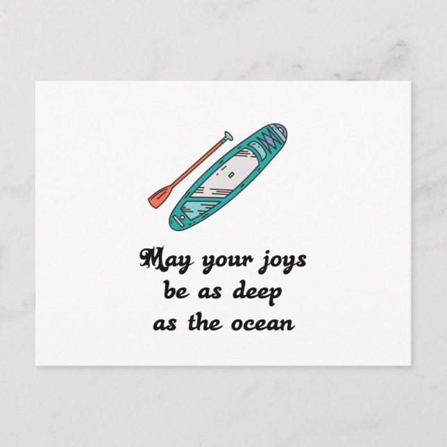 Stand Up Paddle - Present Gift Idea Postcard (Front)