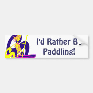 Stand Up Paddle Surf Bumper Sticker