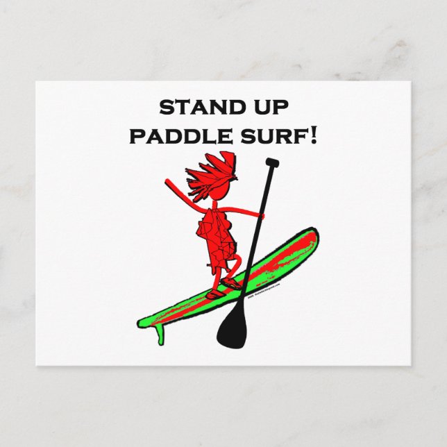 Stand Up Paddle Surf! Postcard (Front)