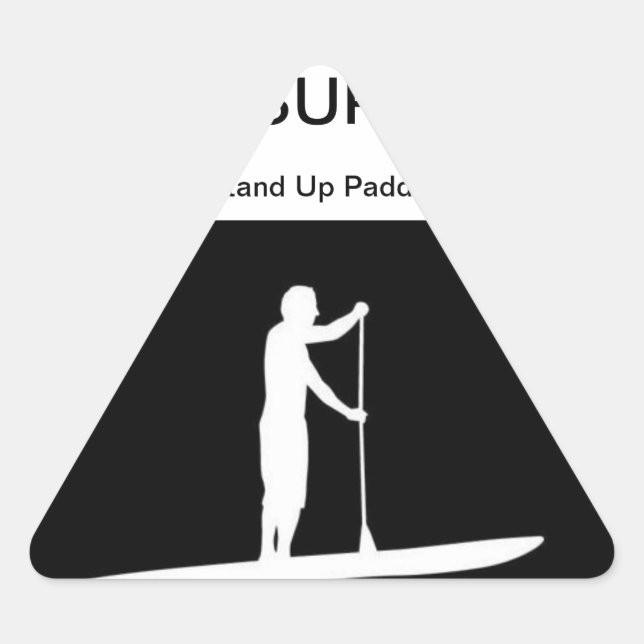 stand up paddle triangle sticker (Front)