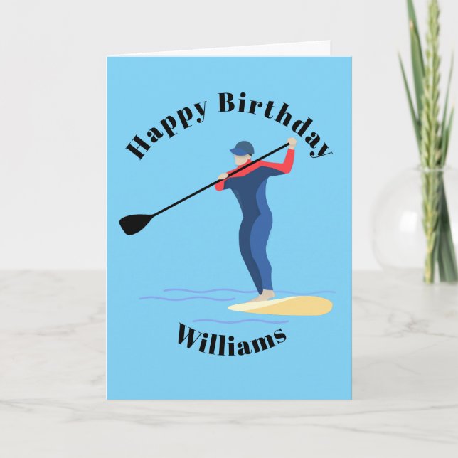 Stand Up Paddleboarding Card (Front)