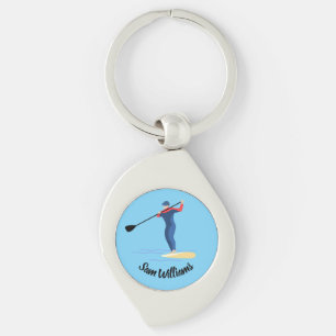 Stand-up Paddleboarding Key Ring