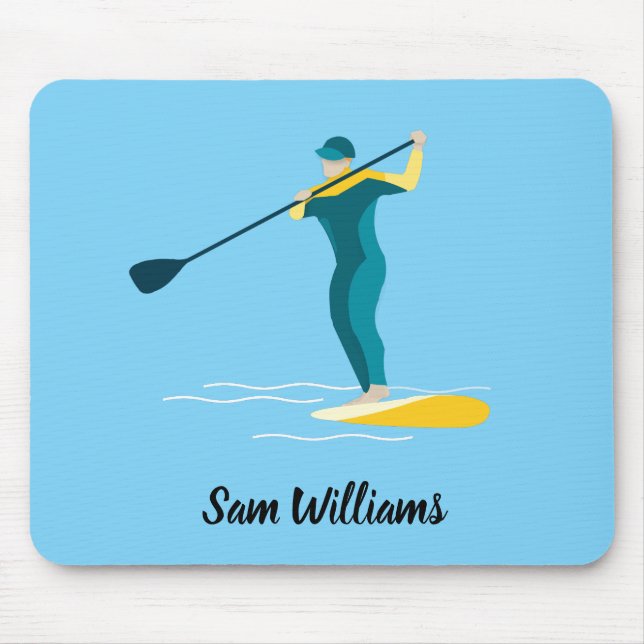 Stand-up Paddleboarding Mouse Pad (Front)