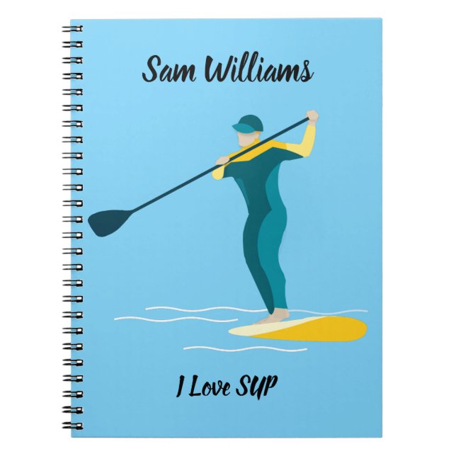 Stand-up Paddleboarding Notebook (Front)