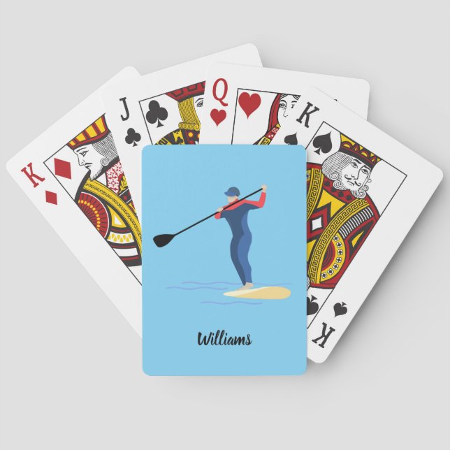 Stand-up Paddleboarding Playing Cards (Back)