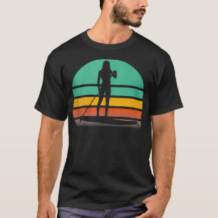 Stand Up Paddleboarding Retro Vintage SUP Design T-Shirt
