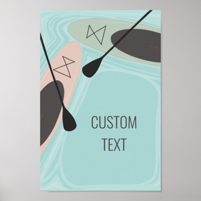 Stand-up Paddleboards Adventures Custom design Poster (Front)