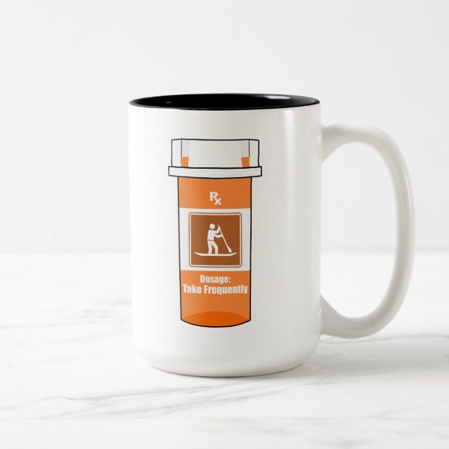Stand Up Paddling Is My Drug Two-Tone Coffee Mug (Right)