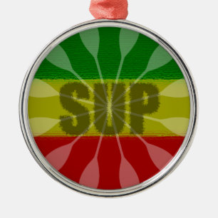 Stand Up Paddling, Paddle Twirl Metal Ornament