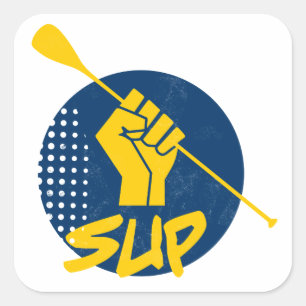 Stand Up Paddling Power Square Sticker