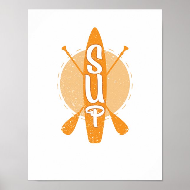 Stand up Paddling SUP Board Poster (Front)