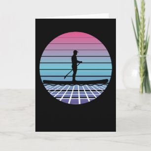 Stand-Up Paddling SUP Paddleboarding Retro Gift Card