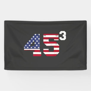 Stand With 45 Pro Trump USA Flag 4th of July Banner