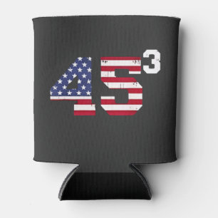 Stand With 45 Pro Trump USA Flag 4th of July Can Cooler