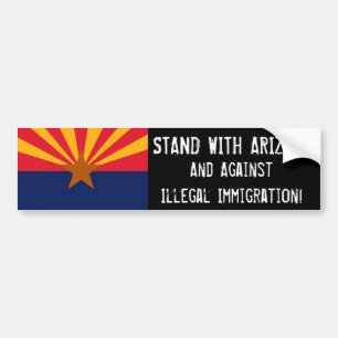 STAND WITH ARIZONA BUMPER STICKER