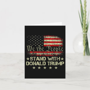 Stand With Donald Trump 2024 Support Take America Card