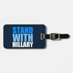 Stand with Hillary Blue Luggage Tag