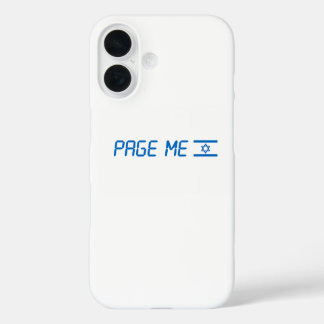 Stand with Israel or page me phone case