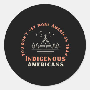 Stand With Native Americans – Pro-democracy Classic Round Sticker