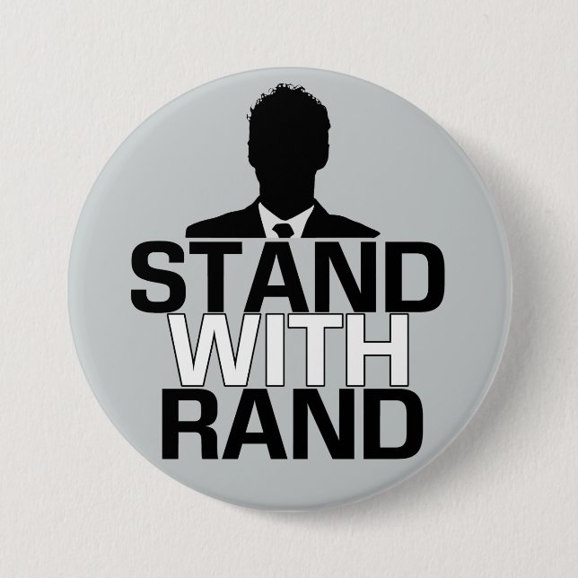"Stand with Rand" - Rand Paul 2016 button (Front)