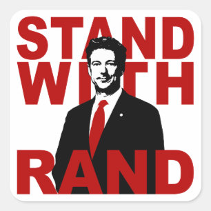 Stand With Rand Square Sticker