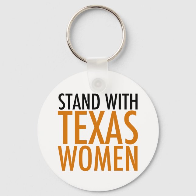 Stand with Texas Women Key Ring (Front)
