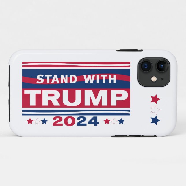Stand with Trump~2024~MAGA Case-Mate iPhone Case (Back (Horizontal))