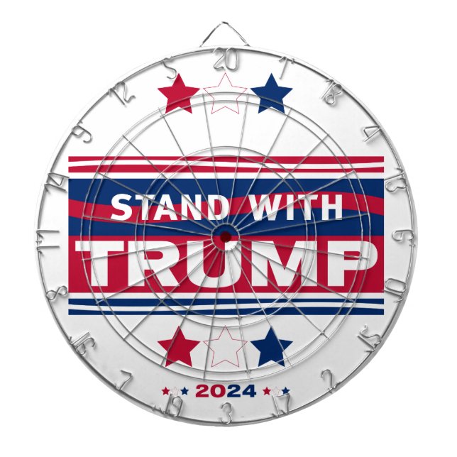 Stand with Trump~2024~MAGA Dartboard (Front)