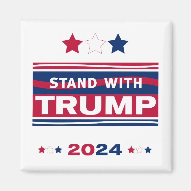 Stand with Trump~2024~MAGA Magnet (Front)
