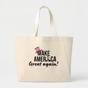 Stand with Trump: Gear Up for 2024! Large Tote Bag