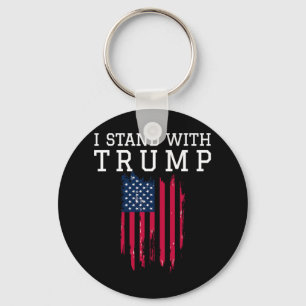 Stand With Trump Pro Trump Supporter  Key Ring
