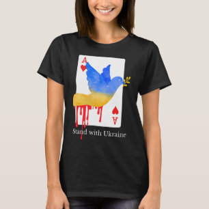Stand With Ukraine Ace Of War Support Tee