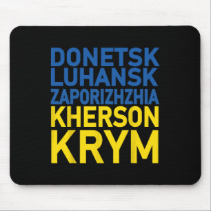 Stand With Ukraine Defending Donetsk Mouse Pad