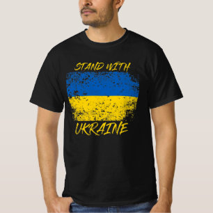 Stand With Ukraine Distressed T-Shirt