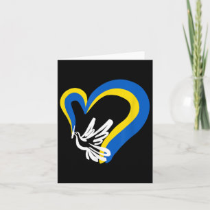 Stand With Ukraine Dove World Peace Strong Ukraini Card