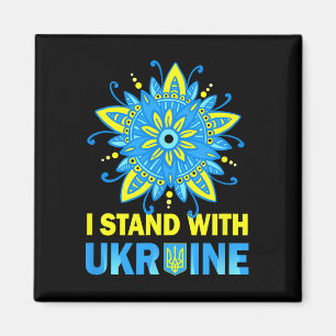 Stand With Ukraine Flag Anti-putin No To War Ukrai Magnet