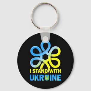 Stand With Ukraine Flag Anti-putin Say No To War U Key Ring
