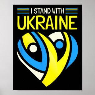 Stand With Ukraine Flag Anti-putin Say No To War U Poster
