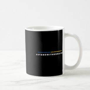 Stand With Ukraine Flag Lines Pro Ukrainian Men Wo Coffee Mug