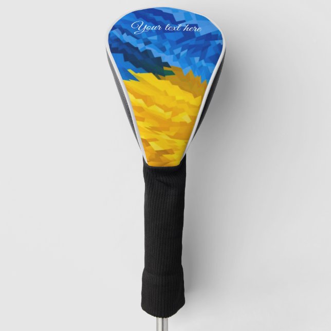 Stand with Ukraine Golf Head Cover (Front)