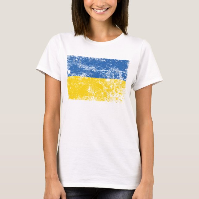 Stand with Ukraine, Invaded by Russia 2022 T-Shirt (Front)