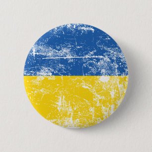 Stand with Ukraine, Invaded by Russia 2022 T-Shirt 6 Cm Round Badge