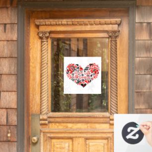 Stand with Ukraine lettering and heart