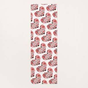 Stand with Ukraine lettering and heart Yoga Mat