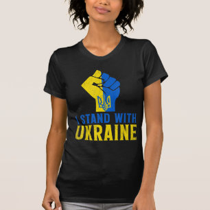 Stand With Ukraine Love Support Ukraine Men Women T-Shirt